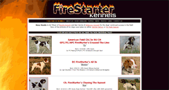 Desktop Screenshot of firestarterkennels.com
