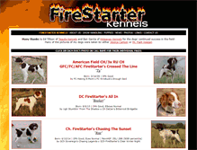 Tablet Screenshot of firestarterkennels.com